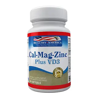 Cal-Mag-Zinc Plus Vitamina D3 90 cápsulas blandas IVA