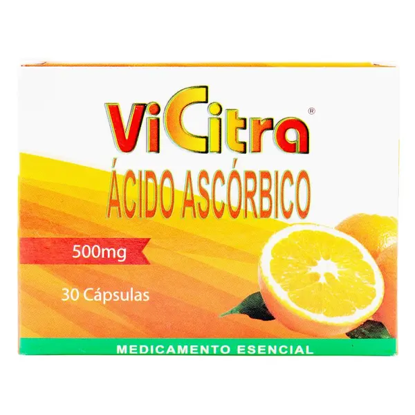 Vitamina C Vicitra 500 mg 30 cápsulas