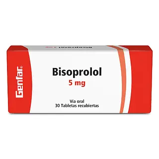 Bisoprolol 5 mg 30 tabletas GF