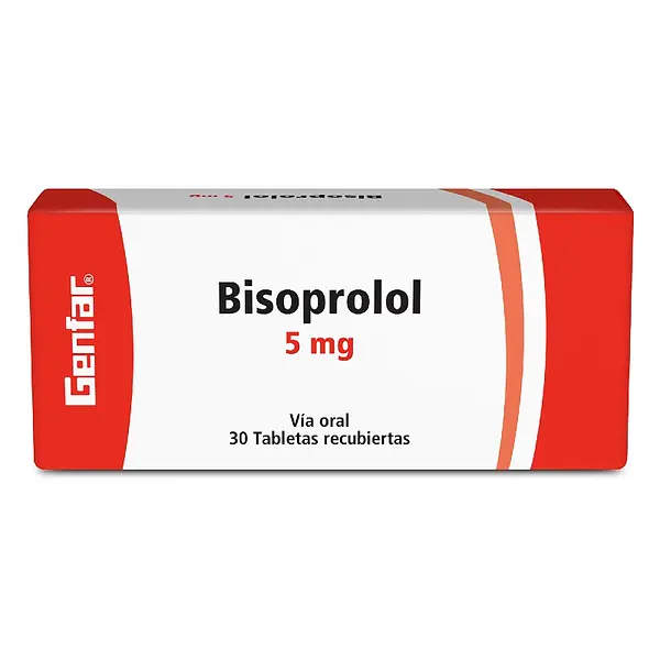 Bisoprolol 5 mg 30 tabletas GF