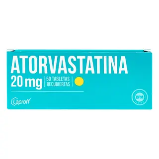 Atorvastatina 20 mg Caja x50 LP