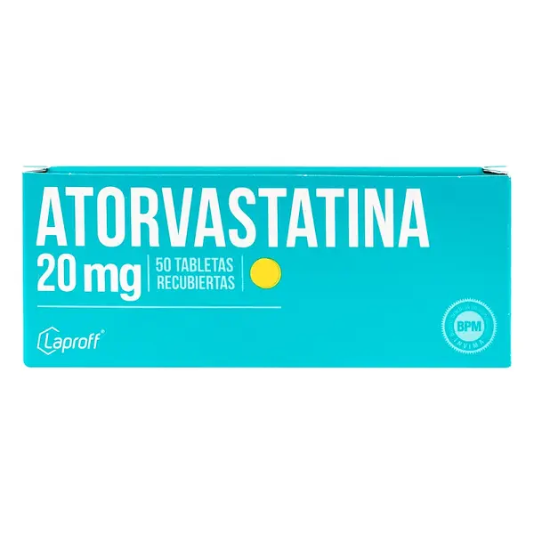 Atorvastatina 20 mg Caja x50 LP