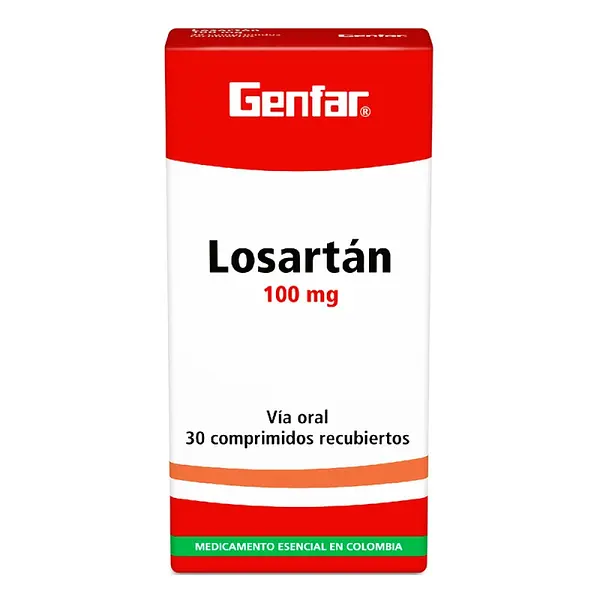 Losartán 100 mg 30 comprimidos GF