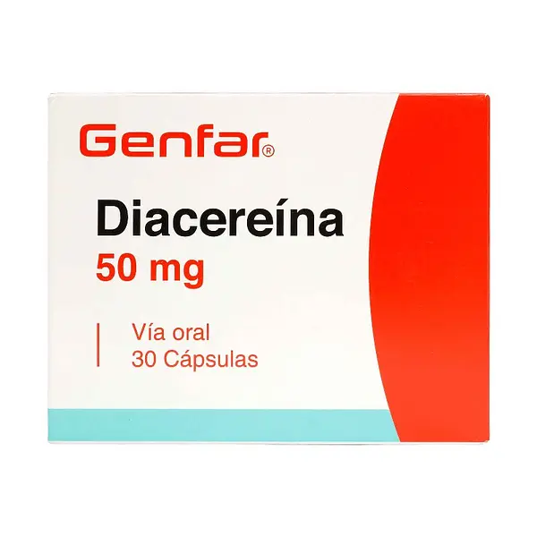Diacereína 50 mg 30 cápsulas GF