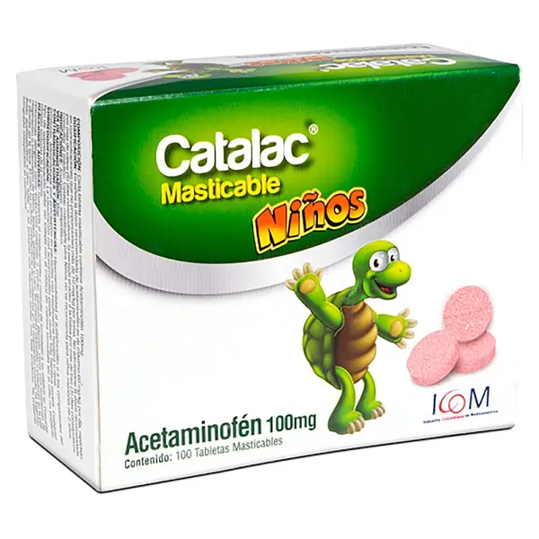 Catalac 100 mg 100 tabletas masticables Icom MQ