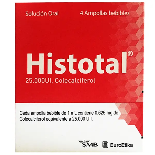 Histotal 25.000 UI 4 ampollas bebibles