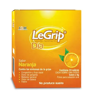 Legrip Día Naranja 500 mg 24 sobres Icom