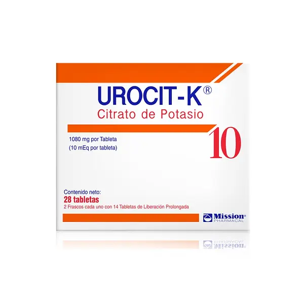 Urocit K 10 mEq 28 tabletas