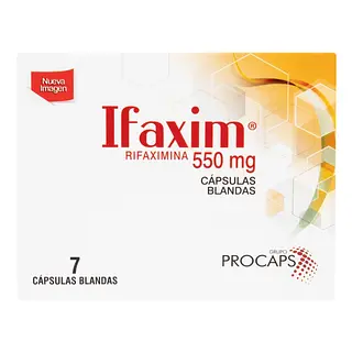 Ifaxim 550 mg 7 cápsulas
