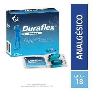 Duraflex 500 mg 18 cápsulas MK