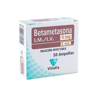 Betametasona 4 mg/1 ml Caja x10 Ampollas Vitalis