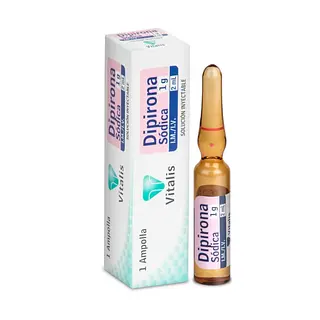 Dipirona 1 g/2 ml 1 ampolla VT
