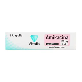 Amikacina 100 mg/2 ml Ampolla Vitalis