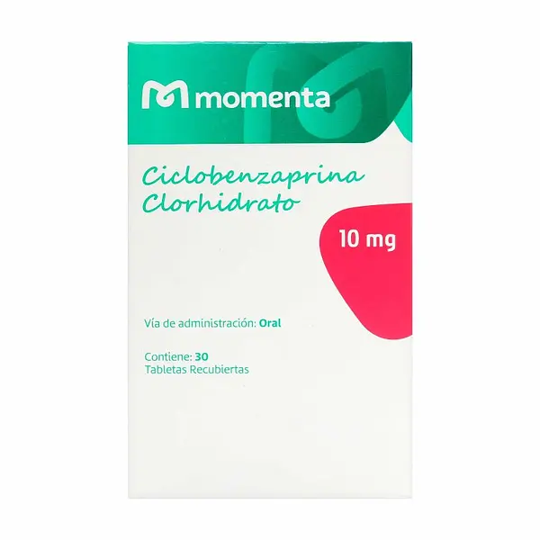 Ciclobenzaprina 10 mg 30 tabletas Momenta