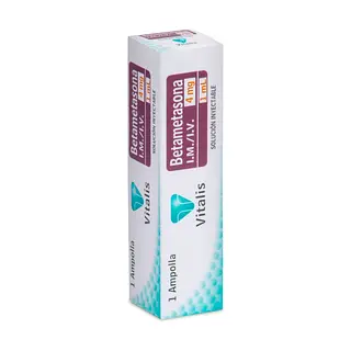 Betametasona 4 mg/1 ml 1 ampolla