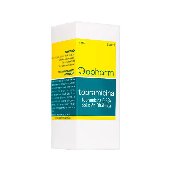 Tobramicina Opharm 0.3% Solución Oftálmica 5 ml