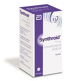 Synthroid 75 mcg 90 tabletas