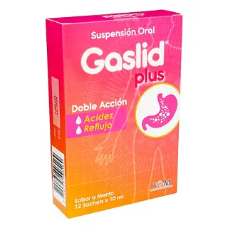 Gaslid Plus Suspensión 10 ml caja x12 sobres Icom