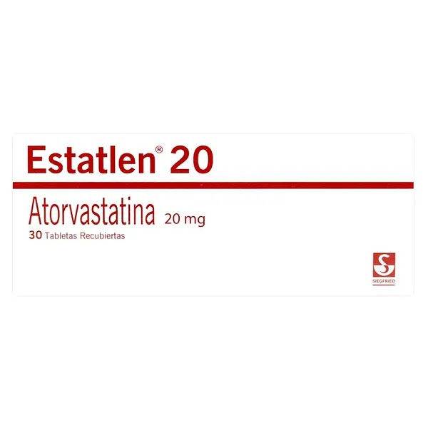 Estatlen 20 mg 30 tabletas