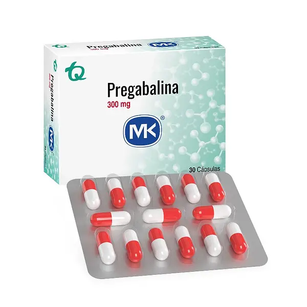 Pregabalina 300 mg 30 tabletas