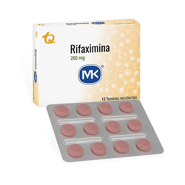 Rifaximina 200 mg 12 tabletas recubiertas MK
