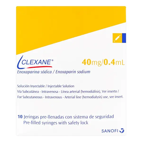 Clexane 40 mg/0.4 ml 10 jeringas