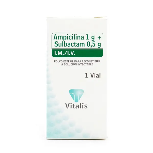 Ampicilina + Sulbactam 1.5 g 1 ampolla VT