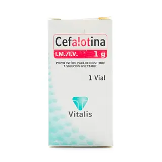 Cefalotina 1 g 1 ampolla VT