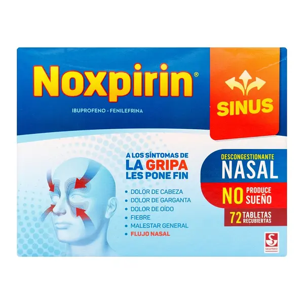 Noxpirin Sinus 72 tabletas (promo)