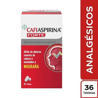 Cafiaspirina Forte 650 mg 36 tabletas