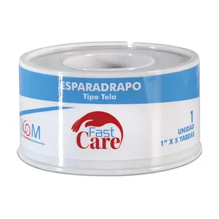 Esparadrapo Tela Blanco Fastcare 1” x 5 yd