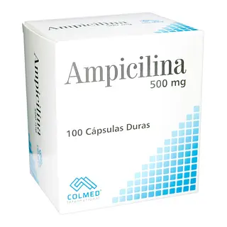 Ampicilina 500 mg 100 cápsulas