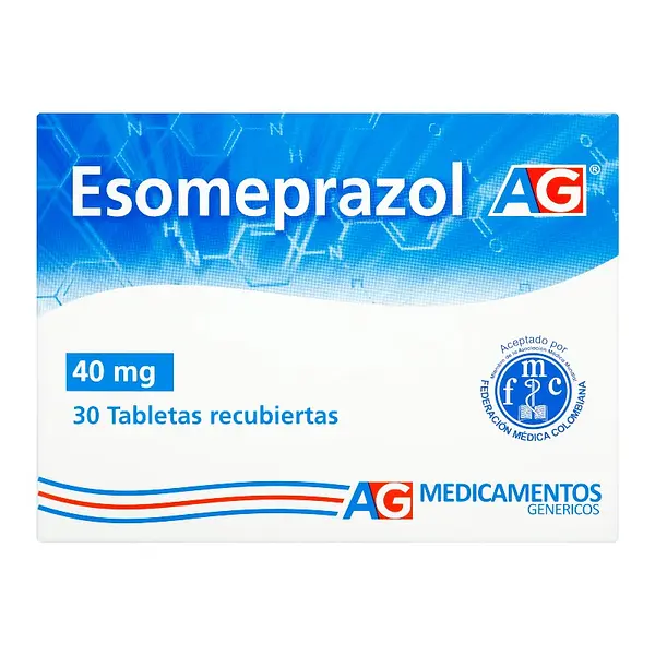 Esomeprazol 40 mg 30 tabletas AG