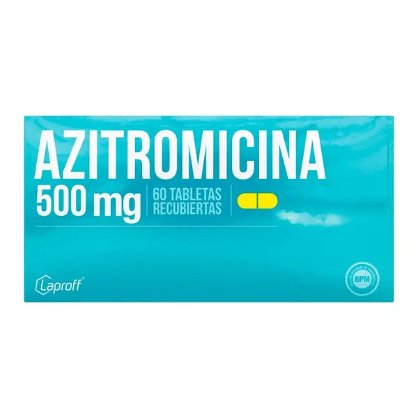 Azitromicina 500 mg 60 tabletas LP