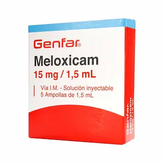 Meloxicam 15 mg/1.5 ml Caja x5 ampollas GF