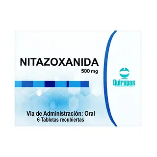 Nitazoxanida 500 mg 6 tabletas
