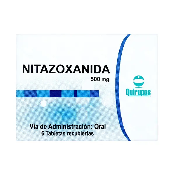 Nitazoxanida 500 mg 6 tabletas