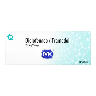 Diclofenaco + Tramadol 25/25 mg 20 tbs MK