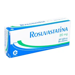 Rosuvastatina 20 mg 30 tabletas