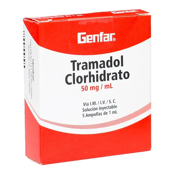 Tramadol 50 mg/1 ml 5 ampollas GF