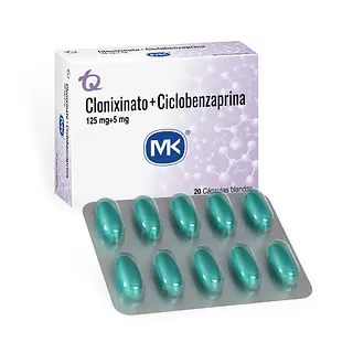 Clonixinato 125 mg + Ciclobenzaprina 5 mg 20 tabletas