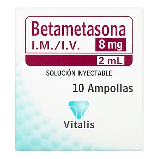 Betametasona 8 mg/2 ml x10 ampollas