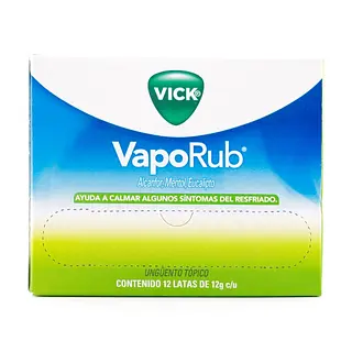Vick VapoRub 12 g 12 unidades
