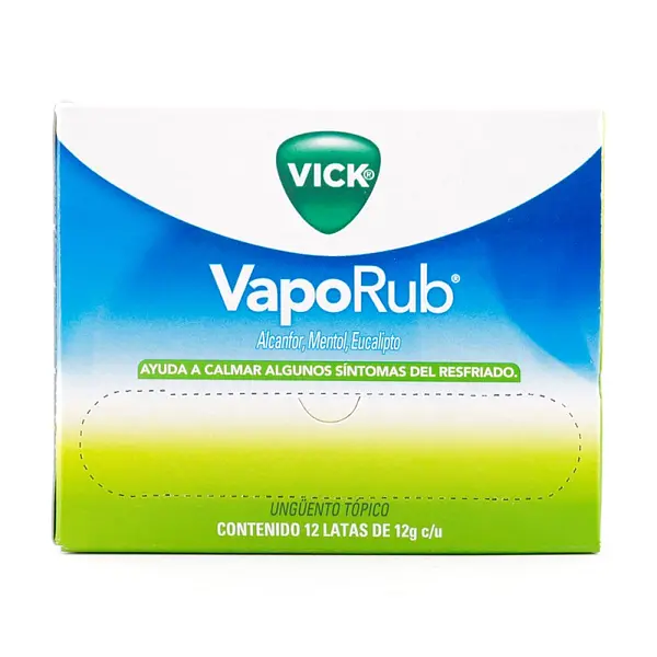 Vick VapoRub 12 g 12 unidades