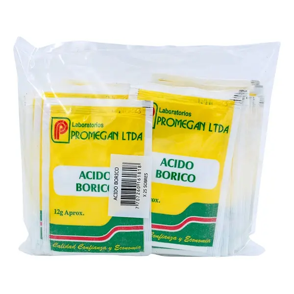 Ácido Bórico 12 g 25 sobres Promegan