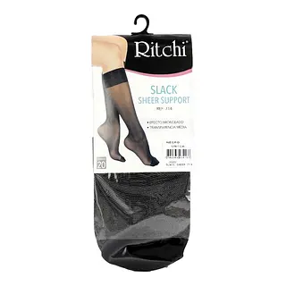 Medias Ritchi Sheer Slack Negro