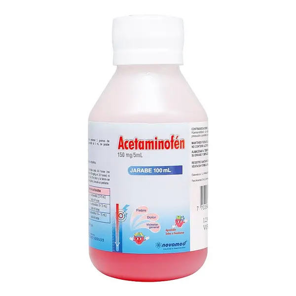 Acetaminofén Jarabe 150 mg/5 ml Frasco 100 ml