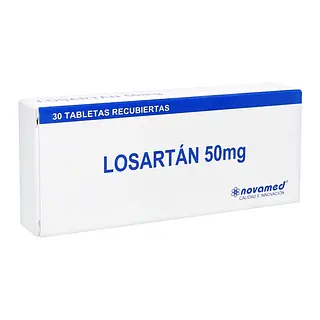 Losartán 50 mg 30 tabletas