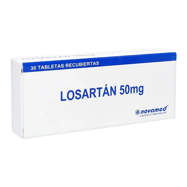 Losartán 50 mg 30 tabletas