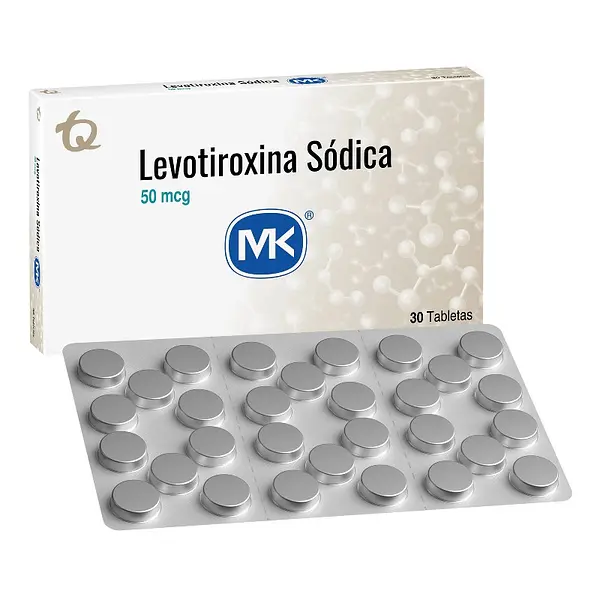 Levotiroxina 50 mcg 30 tabletas MK